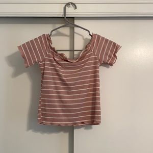 Cute off the shoulder crop top